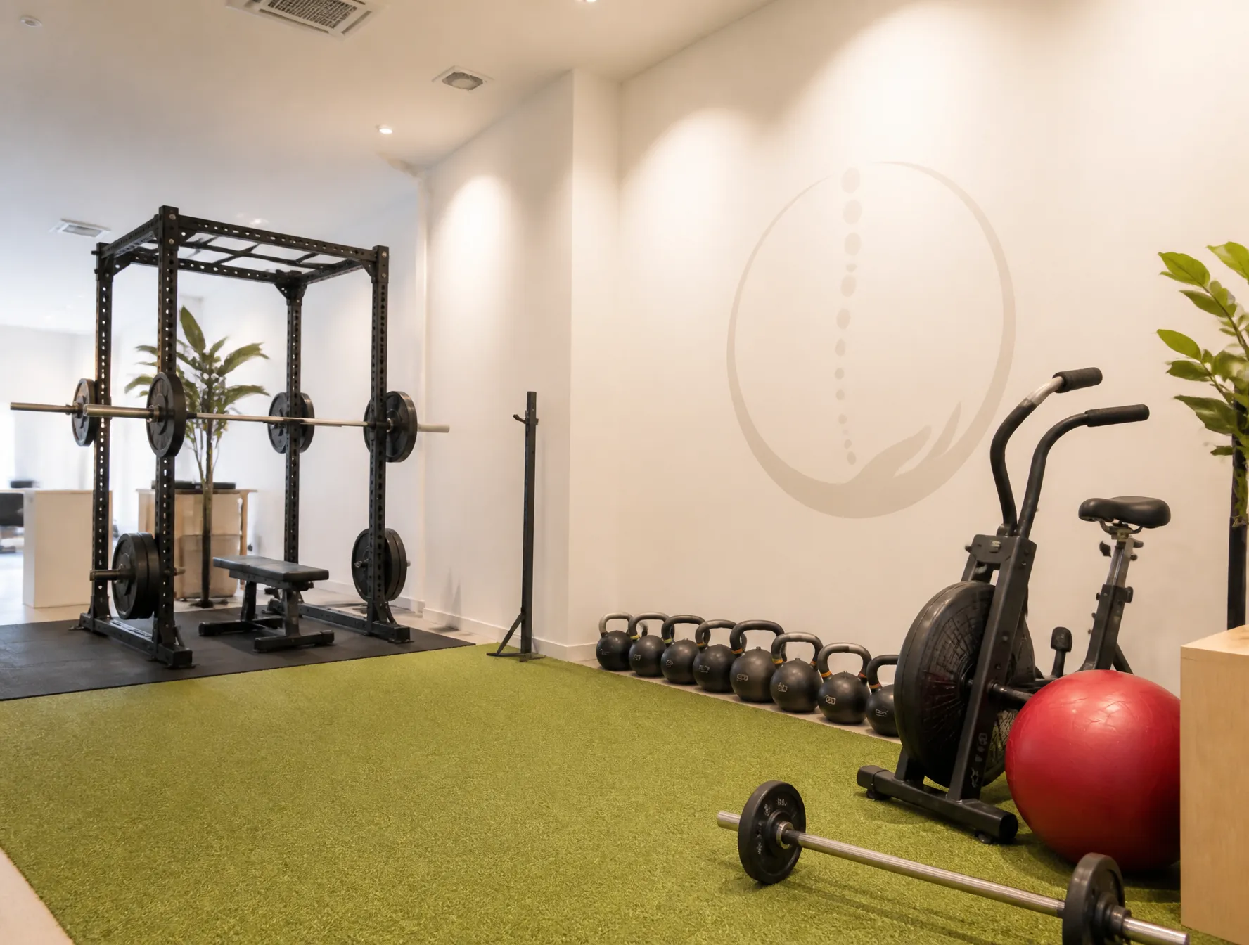 Gimnasio funcional para readaptación y ejercicio en Physeo Clinic